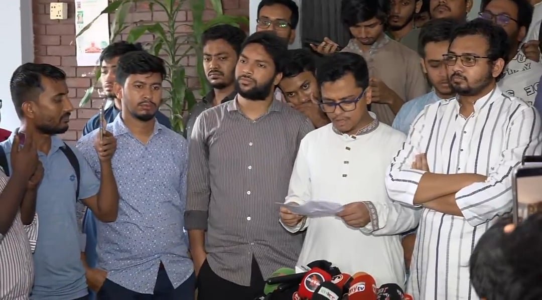 জিন্নাহর ছবি ছেঁড়ার ঘটনাকে ‘মব’ উল্লেখ করে বিচার দাবি করলেন ডাকসু নেতারা