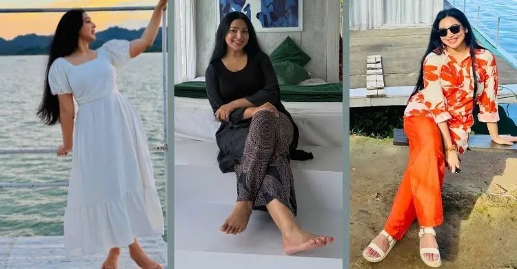 কখনো সাদা কখনো কমলা সাজে প্রভার কাপ্তাই ভ্রমণ