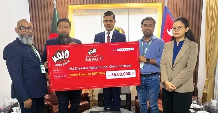 নেপালে ক্ষতিগ্রস্তদের পাশে মোজো, ৩৫ লাখ টাকার মানবিক সহায়তা