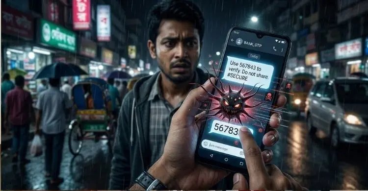ওটিপির মাধ্যমে ম্যালওয়্যার ছড়াচ্ছে স্মার্টফোনে