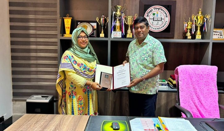 ‘ইয়ং এশিয়ান বায়োটেকনোলজিস্ট প্রাইজ’ পেলেন কুবি শিক্ষক
