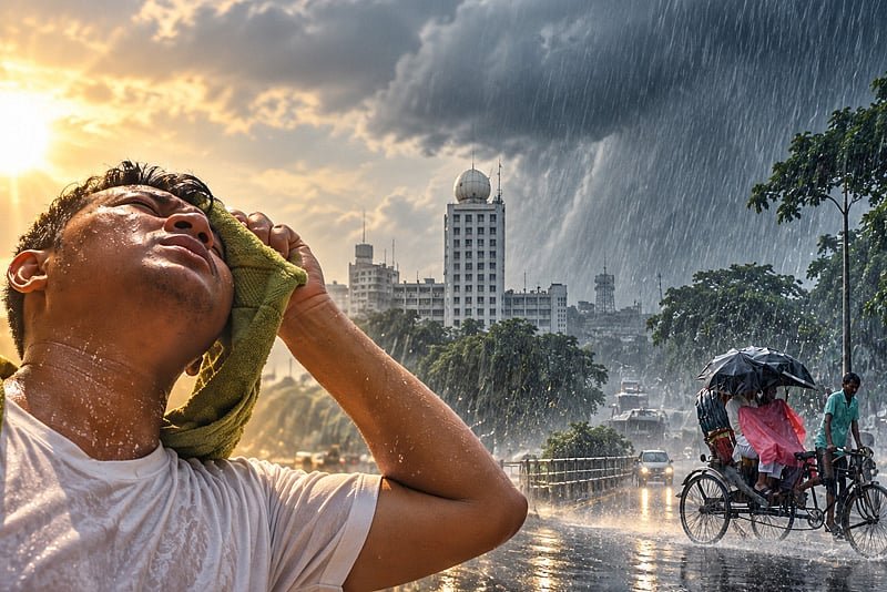 বৃষ্টির পূর্বাভাস যেসব এলাকায়, উপকূলে ঝোড়ো হাওয়ার শঙ্কা