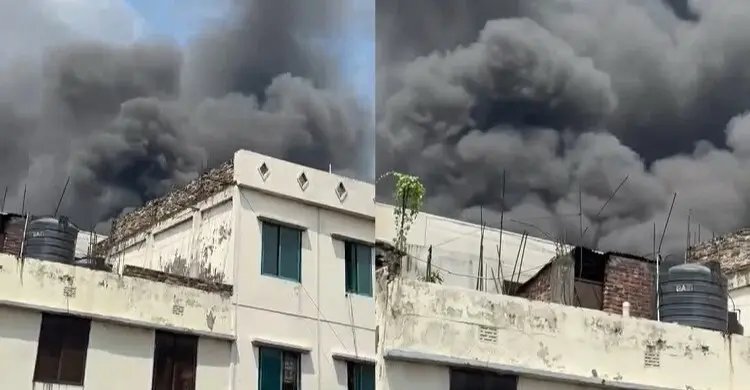 এবার মহাখালীতে ব্রিটিশ টোব্যাকোর ভবনে আগুন