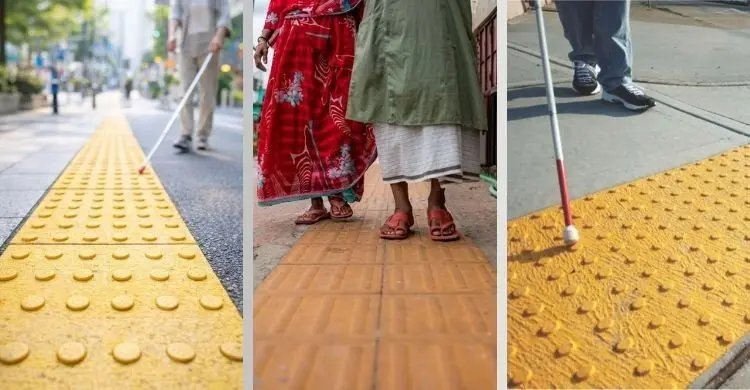 ফুটপাতে হলুদ টাইলস বসানোর রহস্য জানেন?