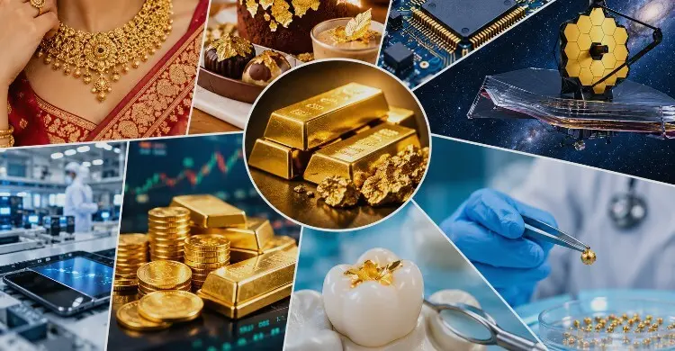 গহনা ছাড়াও আর কী কী কাজে সোনা ব্যবহার হয়