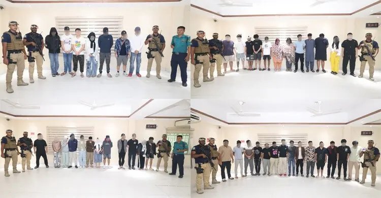 ভবন ভাড়া নিয়ে প্রতারণার আস্তানা, চট্টগ্রামে আটক ৬৩ বিদেশি কারাগারে